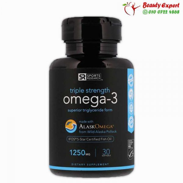 Omega-3 Fish Oil, Triple Strength, 1250 mg, 30 Softgels