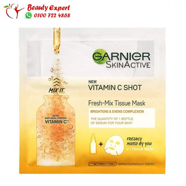 Garnier vitamin c shot mask