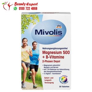 Mivolis magnesium 500 complex vitamins to help with muscles and nerves