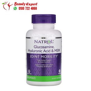 Natrol glucosamine hyaluronic acid and MSM for joint mobility