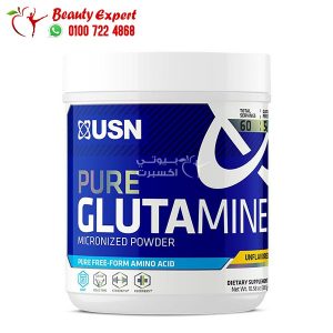 pure glutamine monohydrate powder 300g 60 servings USN