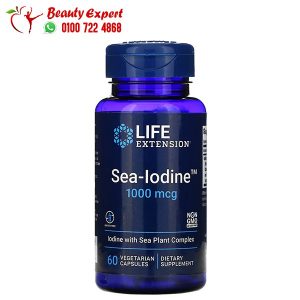 Life extension sea iodine 1000 mcg thyroid gland functions supporter