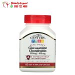 21st Century, Glucosamine / Chondroitin, Double Strength, 500 mg / 400 mg, 60 Easy to Swallow Capsules 